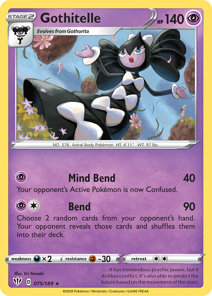 Gothitelle — illustrated card