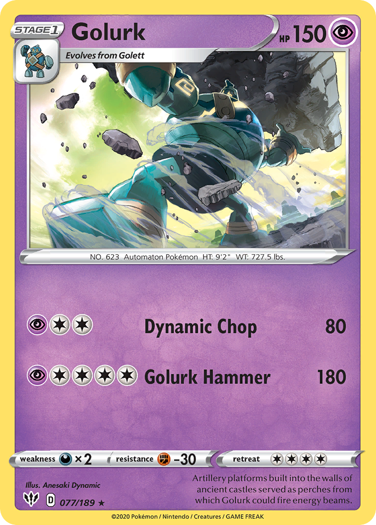 Golurk — illustrated card