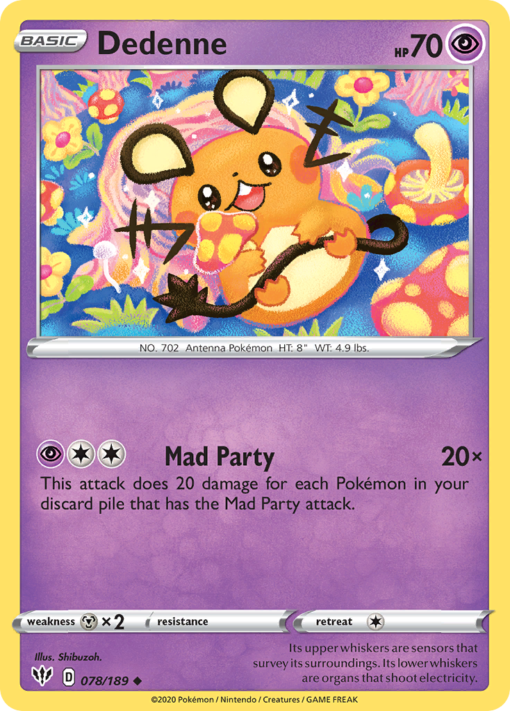 Dedenne — illustrated card
