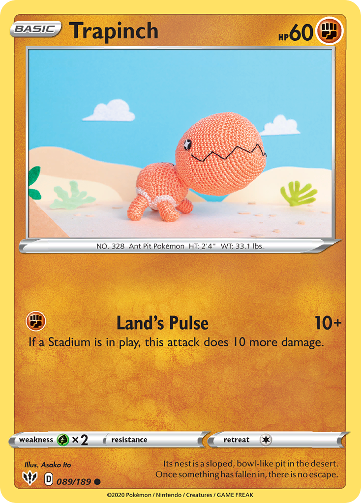 Trapinch — illustrated card