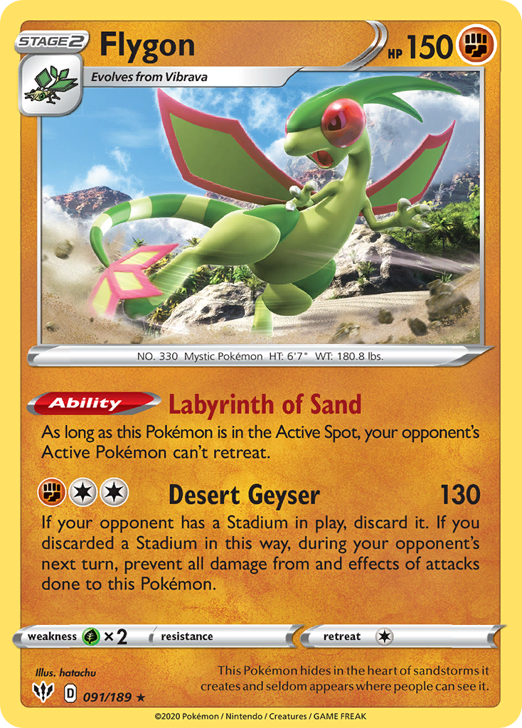 Flygon — illustrated card