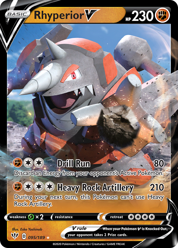 Rhyperior V — illustrated card