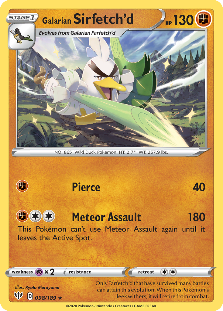 Galarian Sirfetch'd — illustrated card