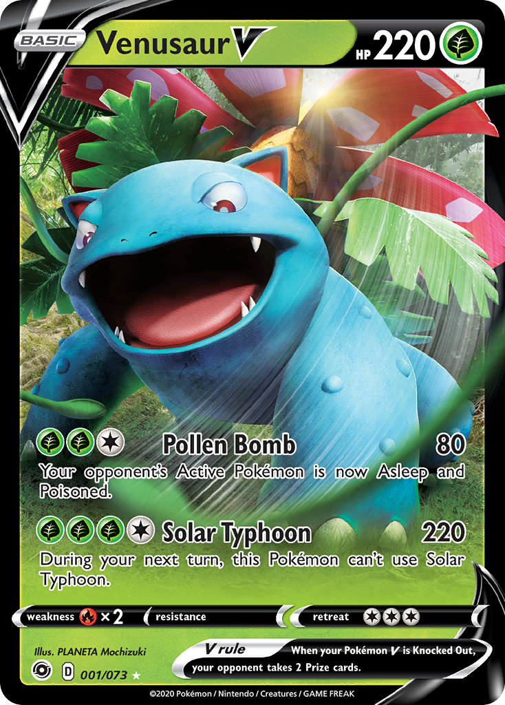 Venusaur V — illustrated card