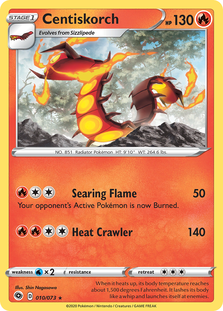 Centiskorch — illustrated card