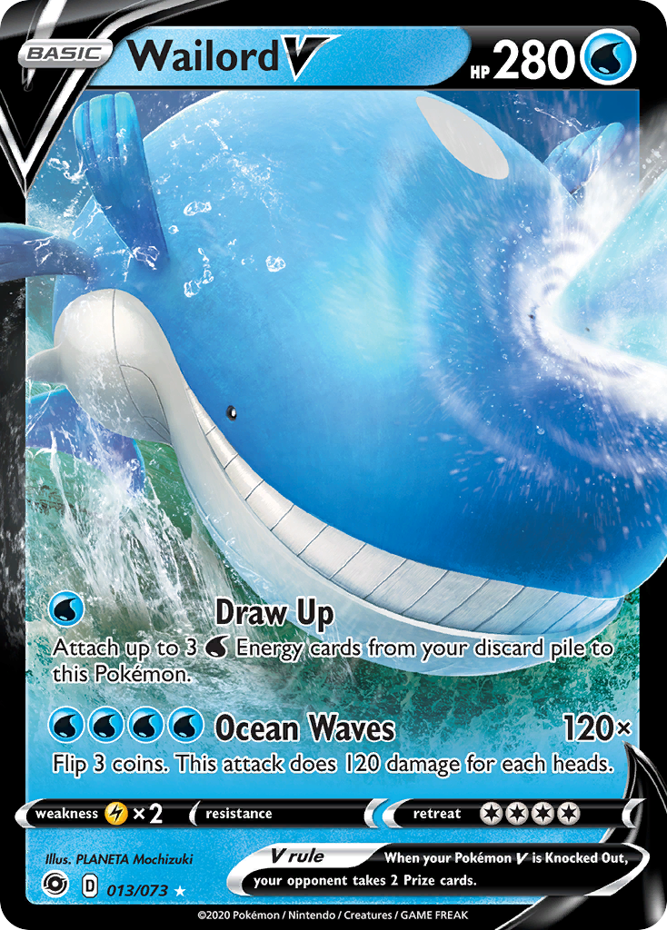Wailord V — illustrated card