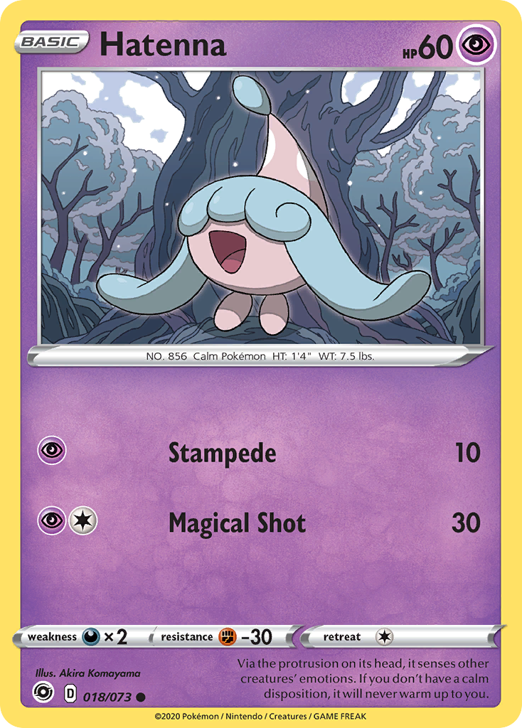 Hatenna — illustrated card