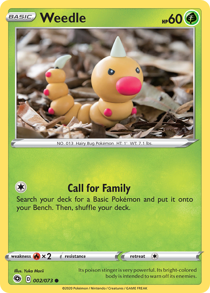 Weedle — illustrated card