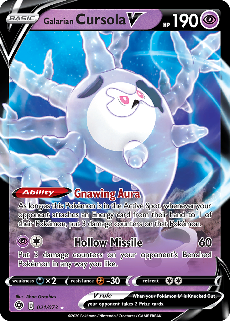 Galarian Cursola V — illustrated card