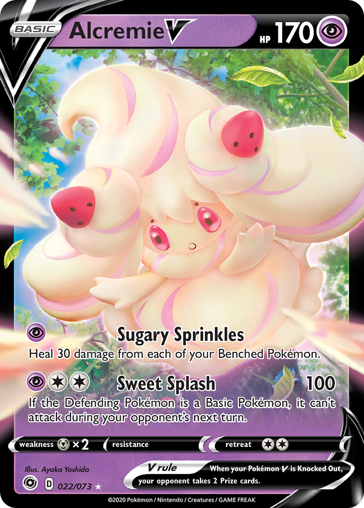 Alcremie V — illustrated card