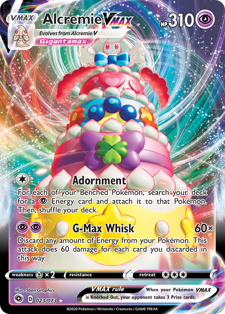 Alcremie VMAX — illustrated card