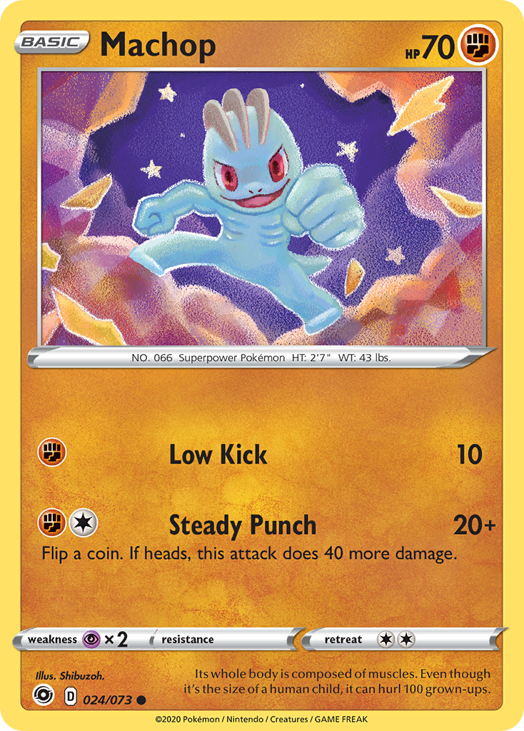 Machop — illustrated card