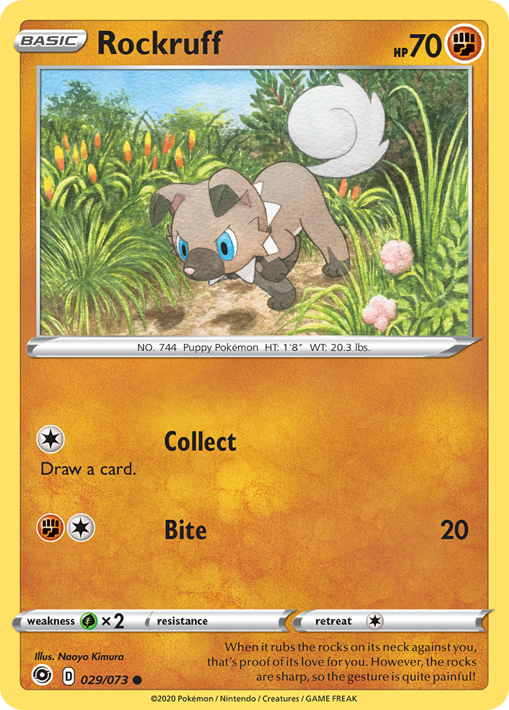 Rockruff — illustrated card