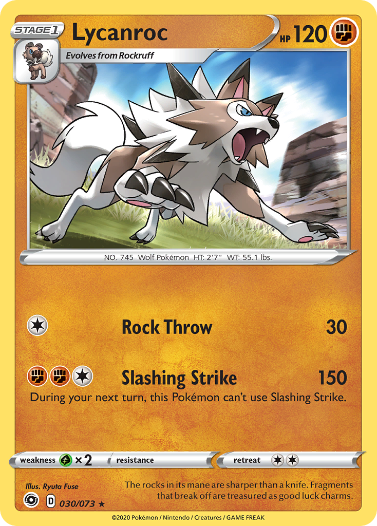 Lycanroc — illustrated card