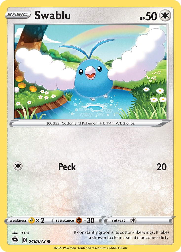Swablu — illustrated card