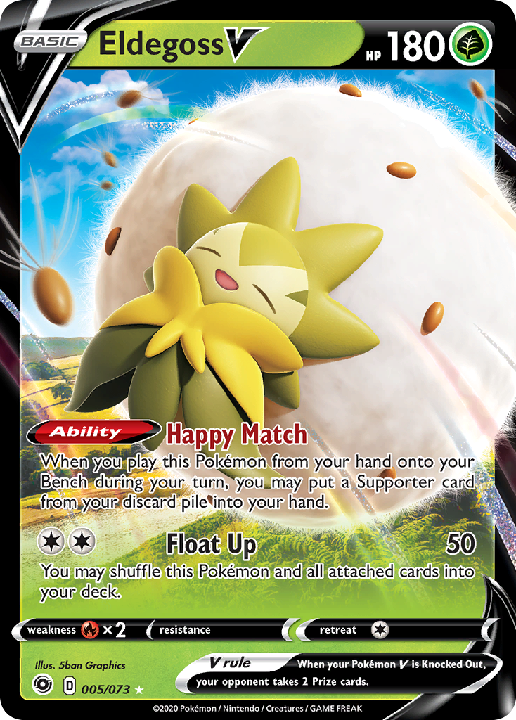 Eldegoss V — illustrated card