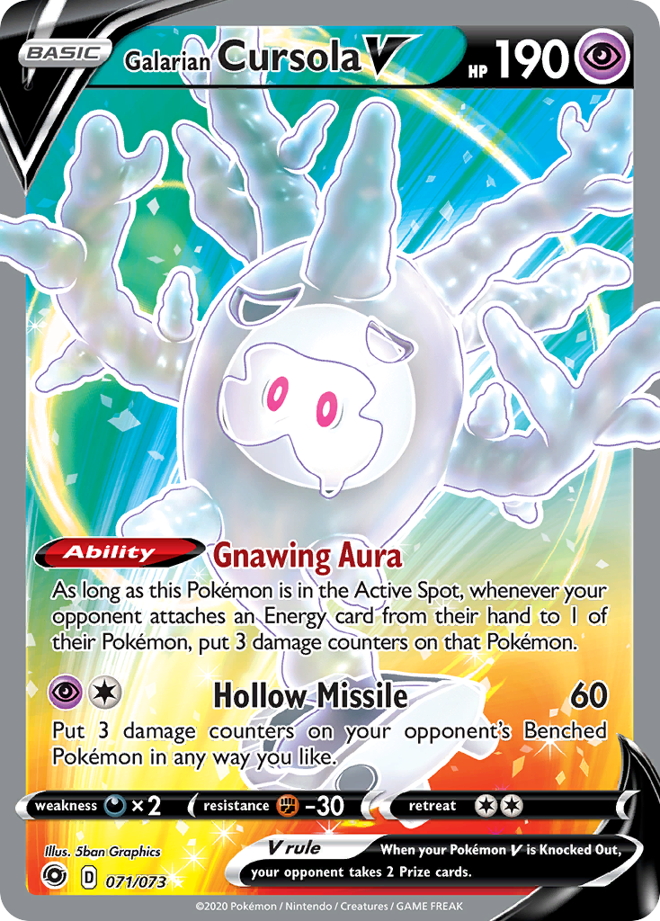 Galarian Cursola V — illustrated card
