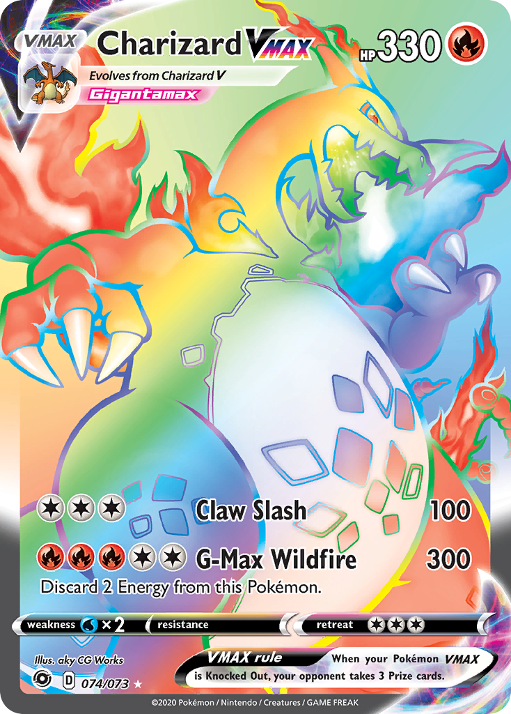 Charizard VMAX — illustrated card