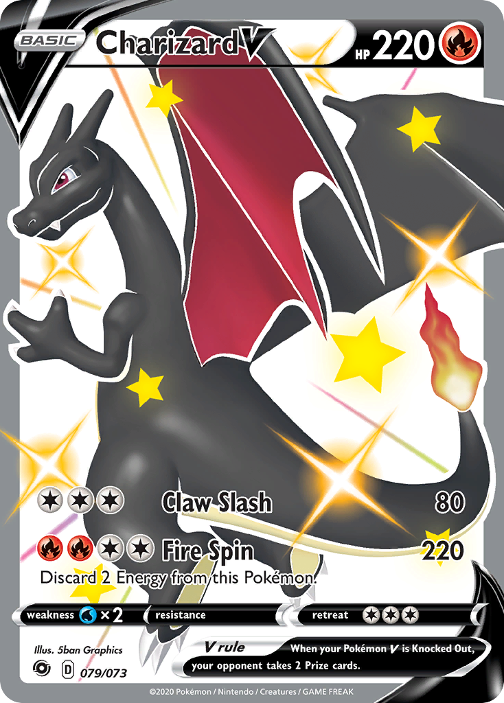 Charizard V — illustrated card