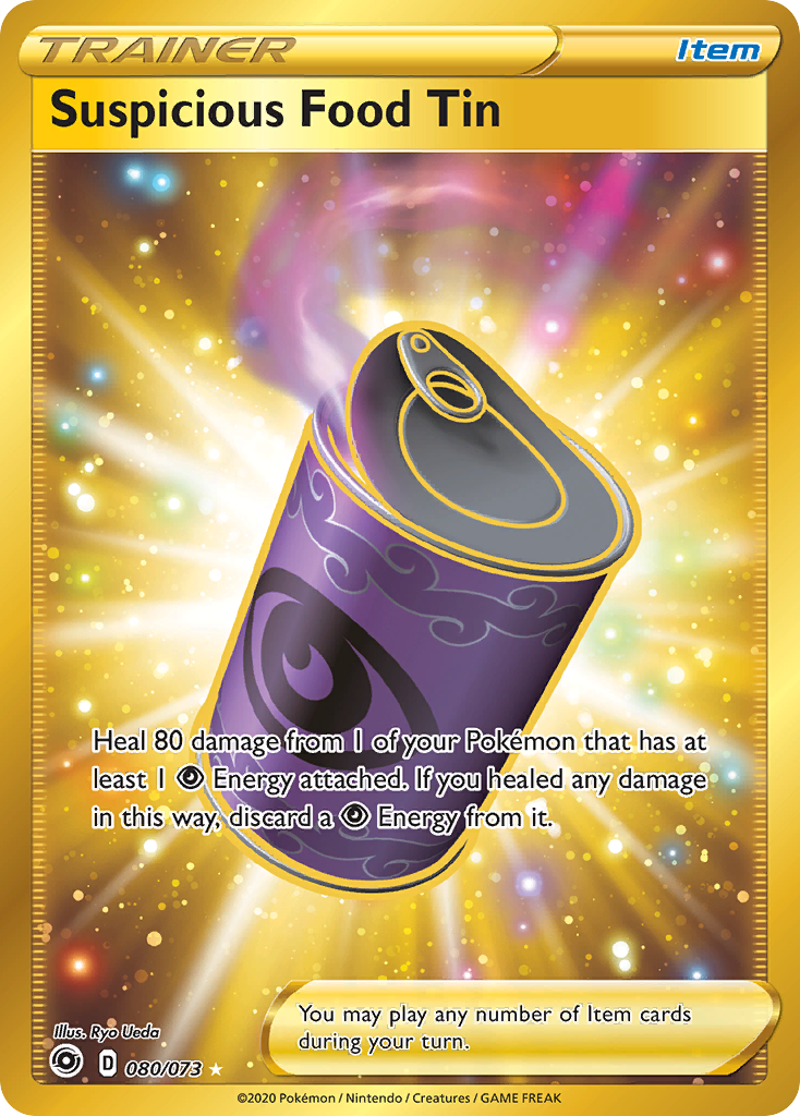 Suspicious Food Tin — illustrated card