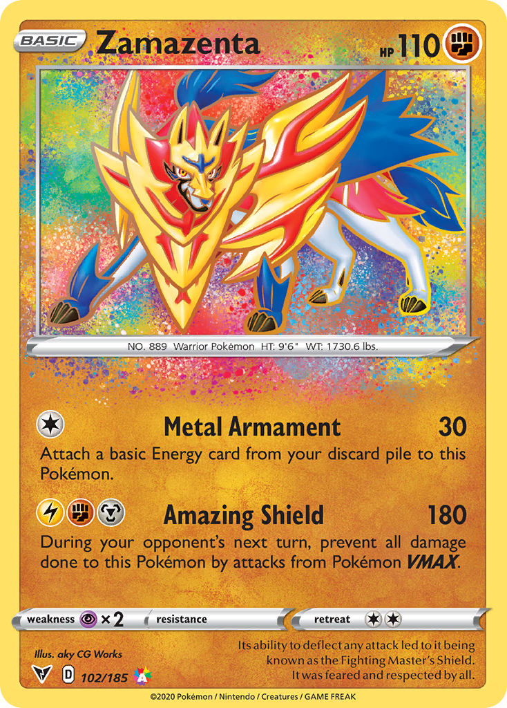 Zamazenta — illustrated card