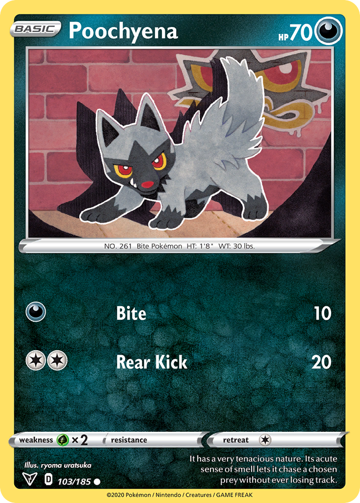 Poochyena — illustrated card