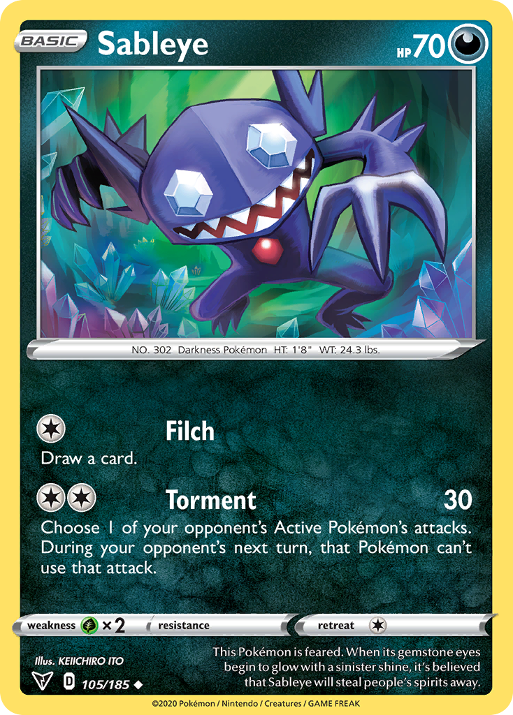 Sableye — illustrated card