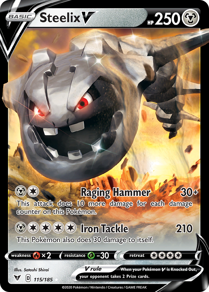 Steelix V — illustrated card