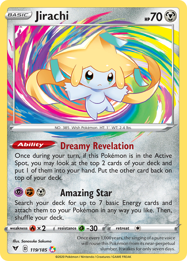 Jirachi — illustrated card
