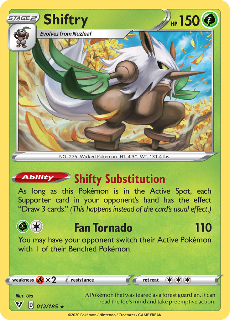 Shiftry — illustrated card