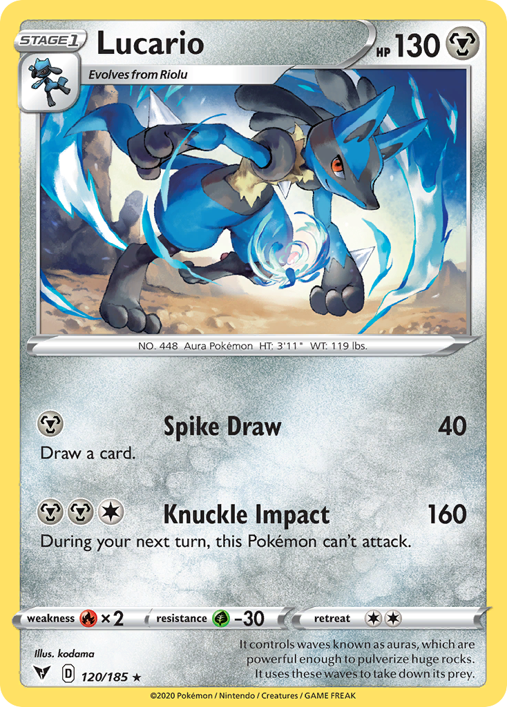 Lucario — illustrated card