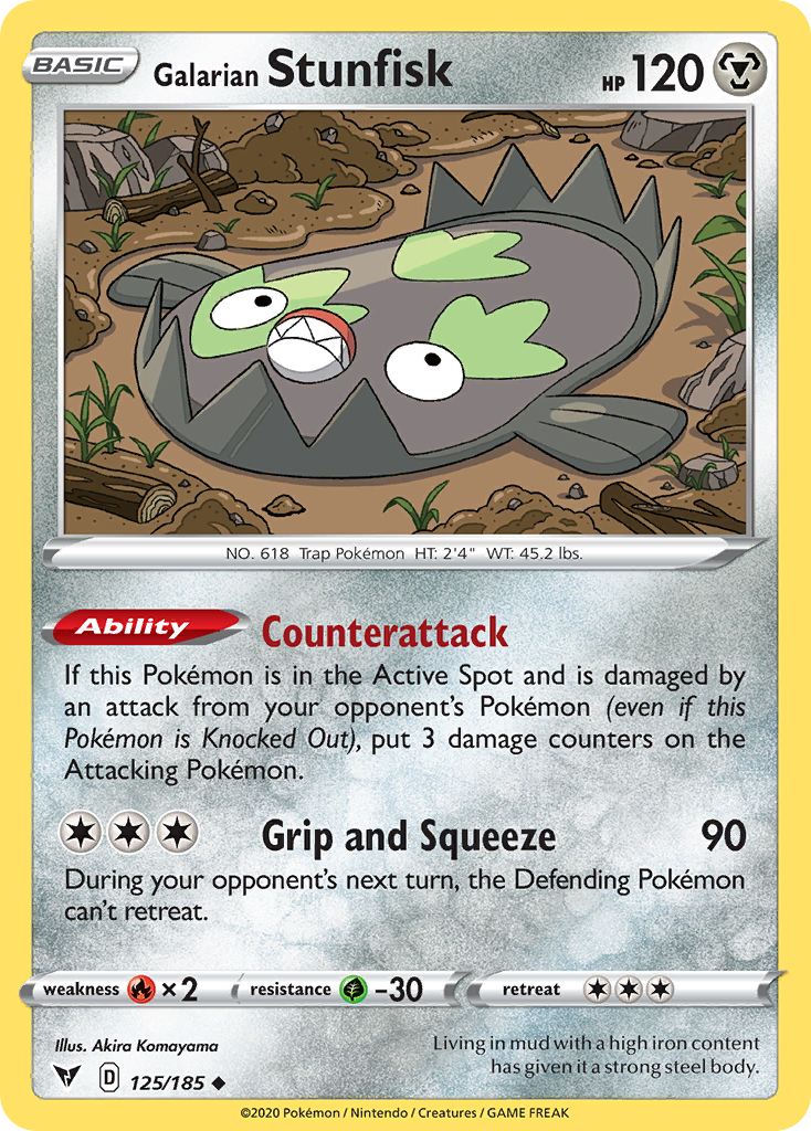 Galarian Stunfisk — illustrated card