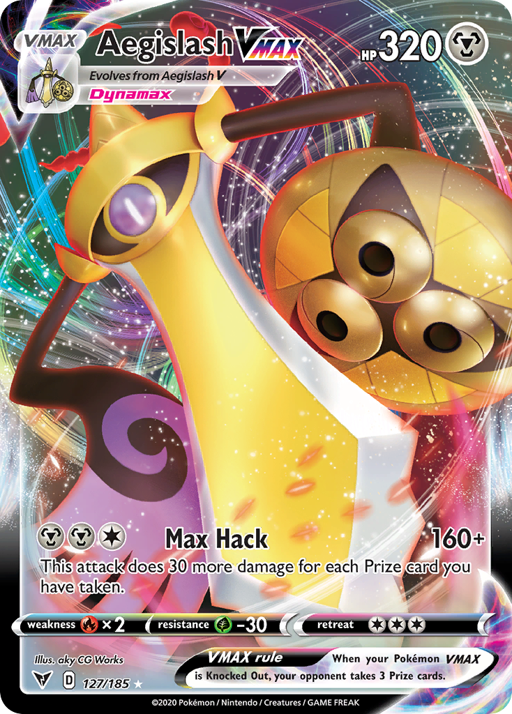 Aegislash VMAX — illustrated card