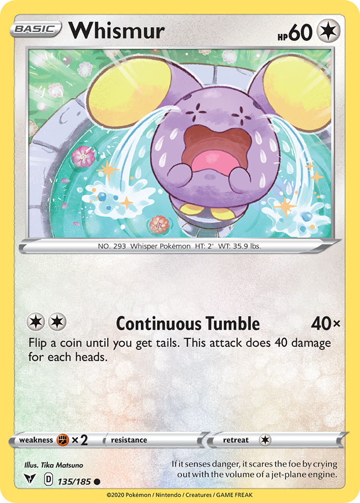 Whismur — illustrated card