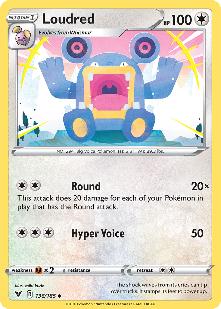 Loudred — illustrated card