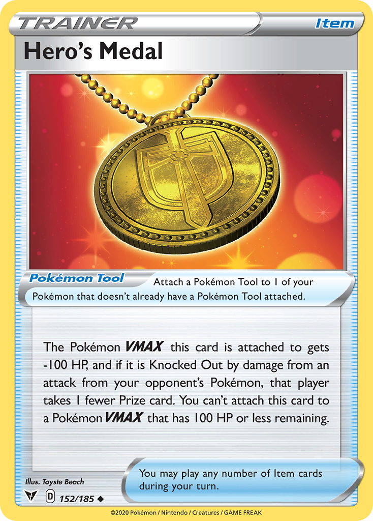 Hero's Medal — illustrated card