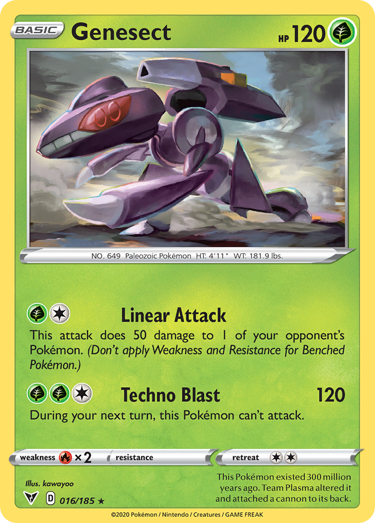 Genesect — illustrated card