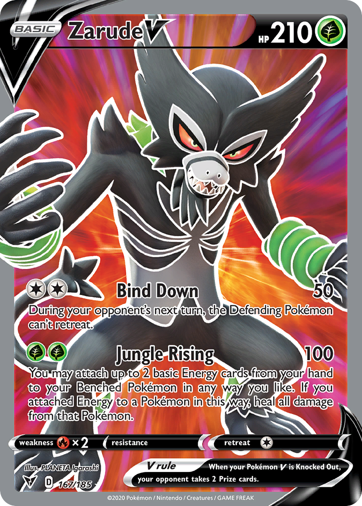 Zarude V — illustrated card