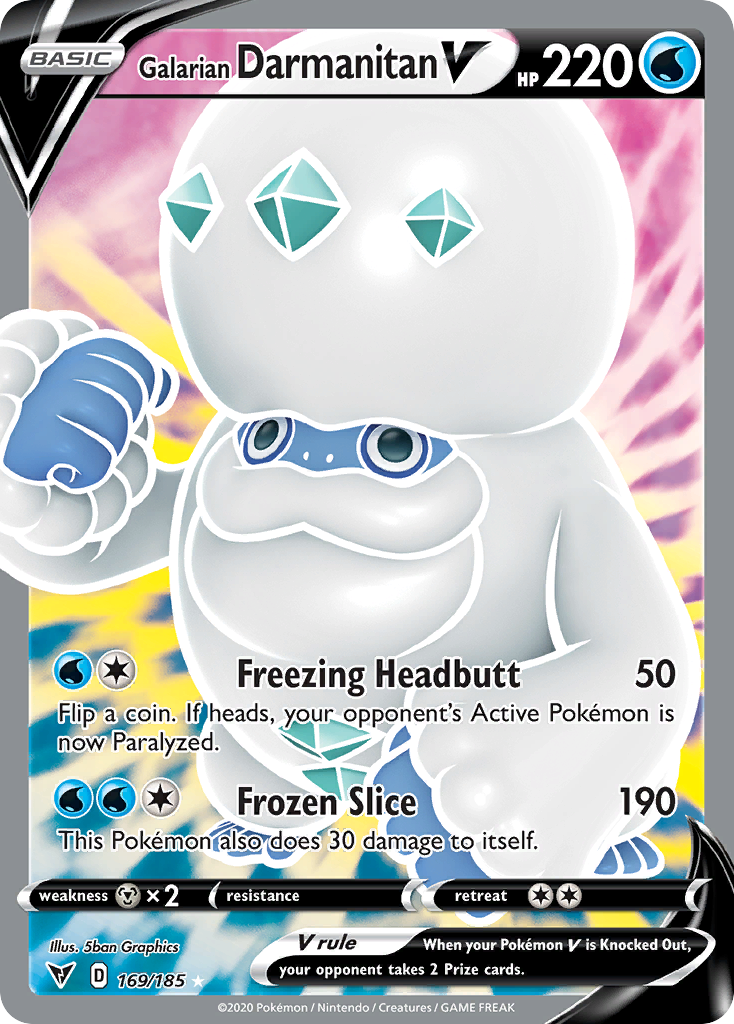 Galarian Darmanitan V — illustrated card