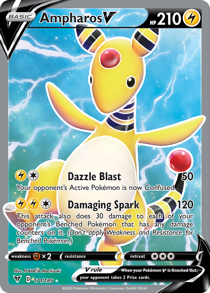 Ampharos V — illustrated card