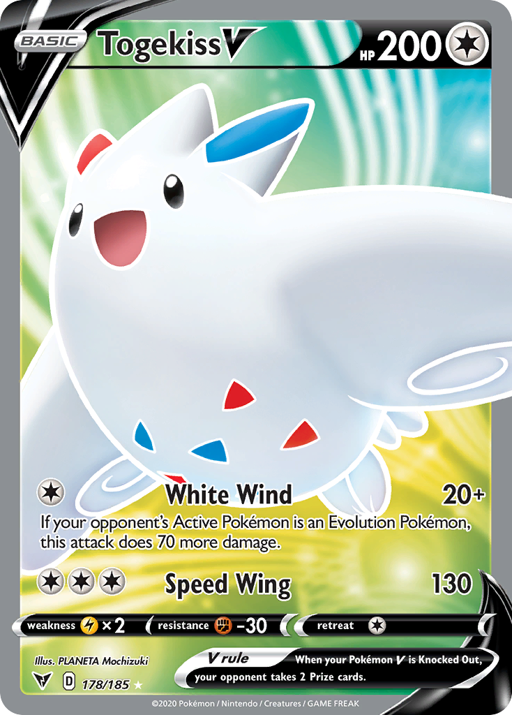 Togekiss V — illustrated card