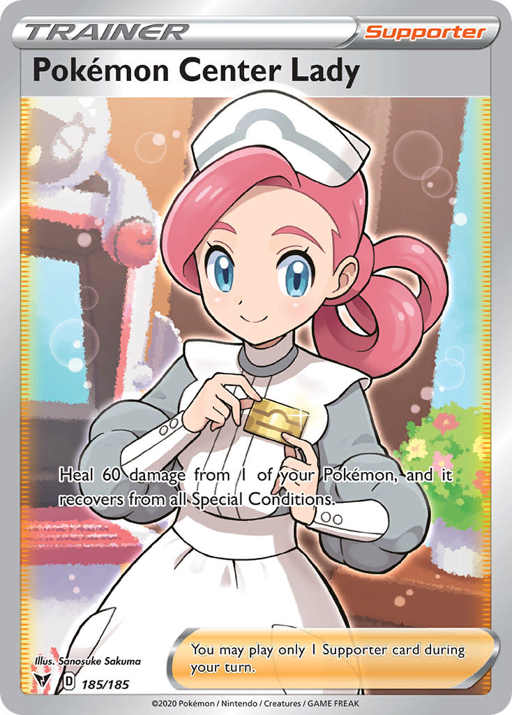 Pokémon Center Lady — illustrated card