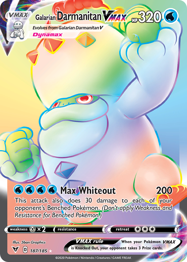 Galarian Darmanitan VMAX — illustrated card