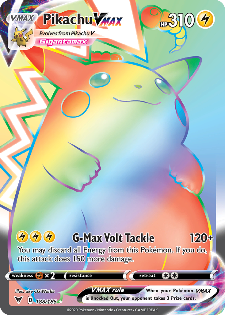 Pikachu VMAX — illustrated card