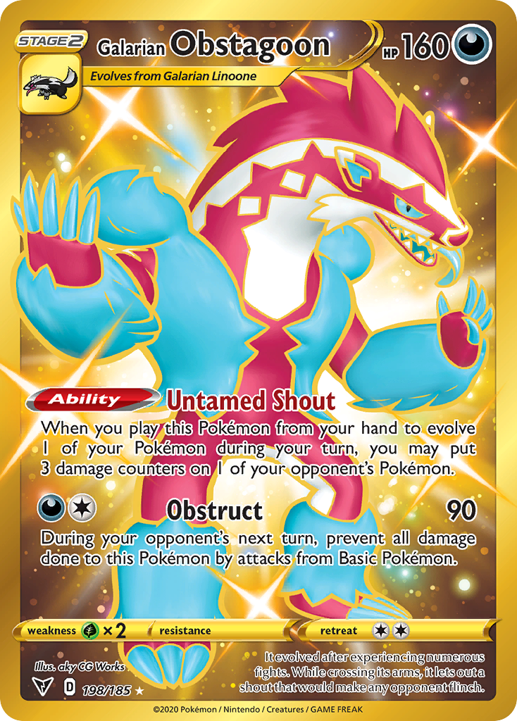 Galarian Obstagoon — illustrated card