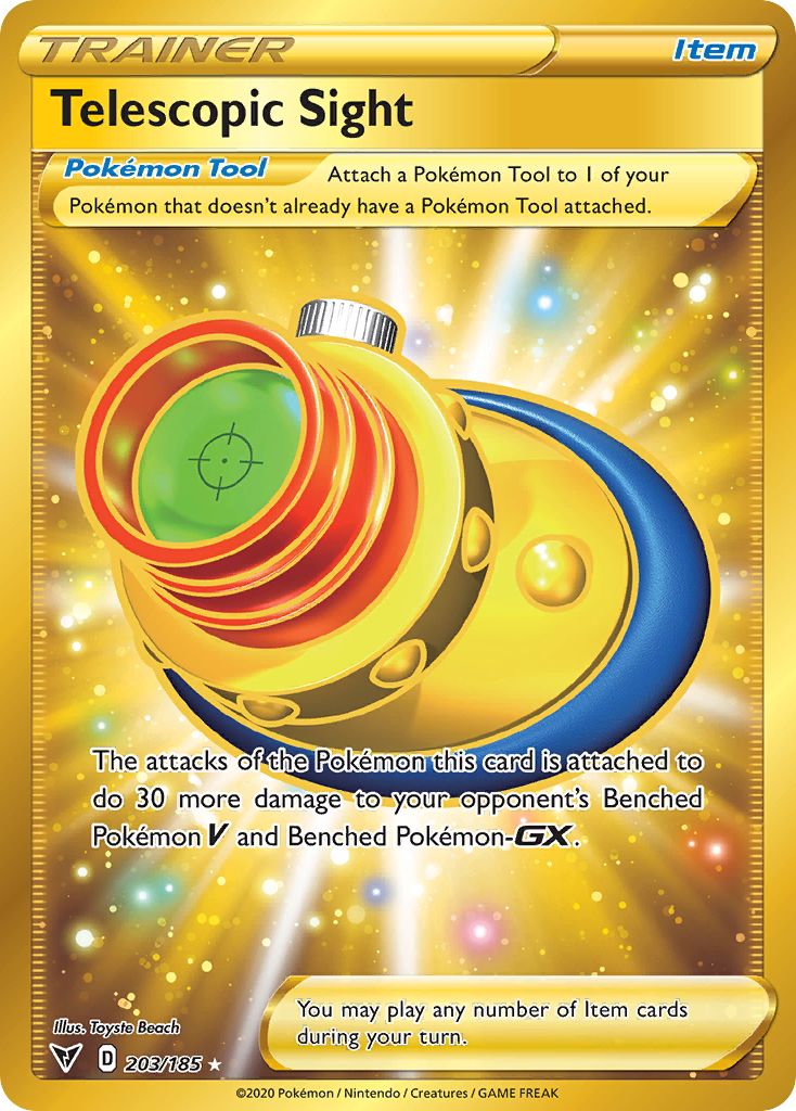 Telescopic Sight — illustrated card