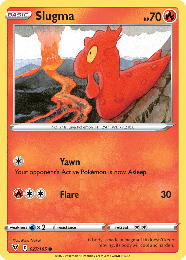 Slugma — illustrated card