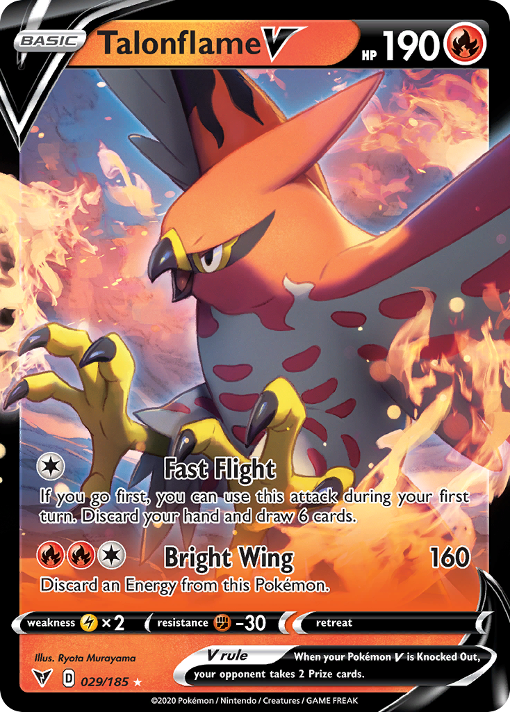 Talonflame V — illustrated card