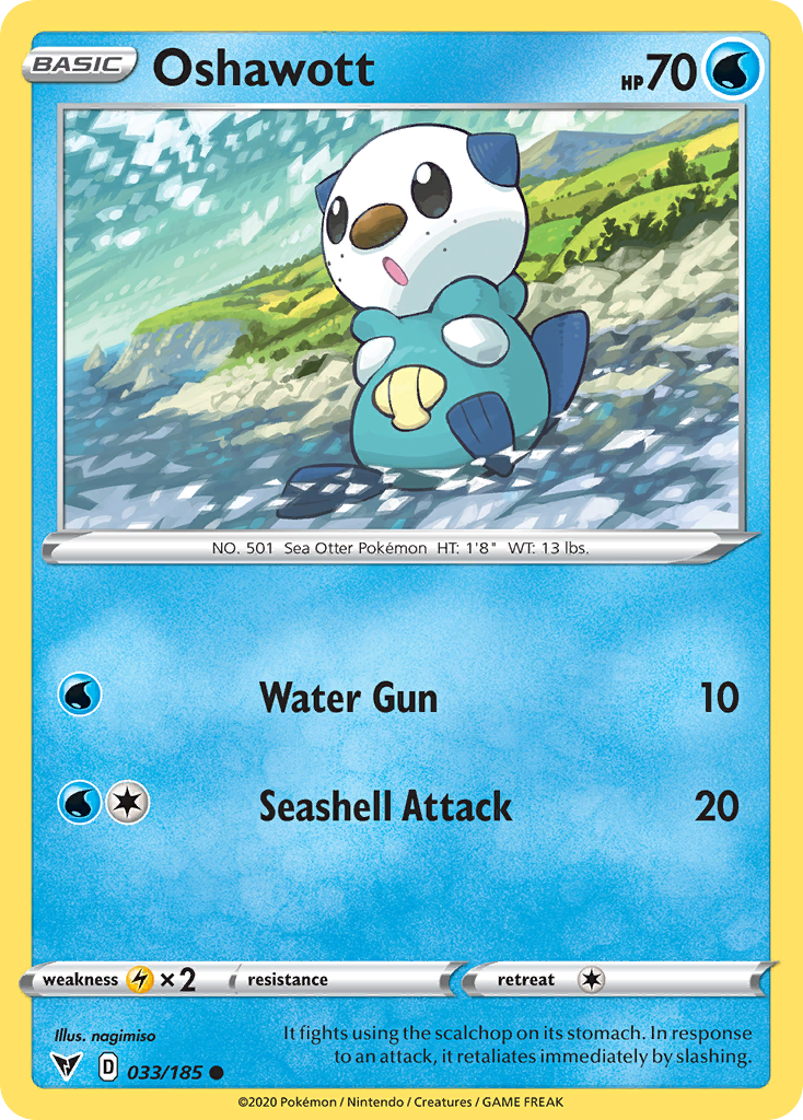 Oshawott — illustrated card
