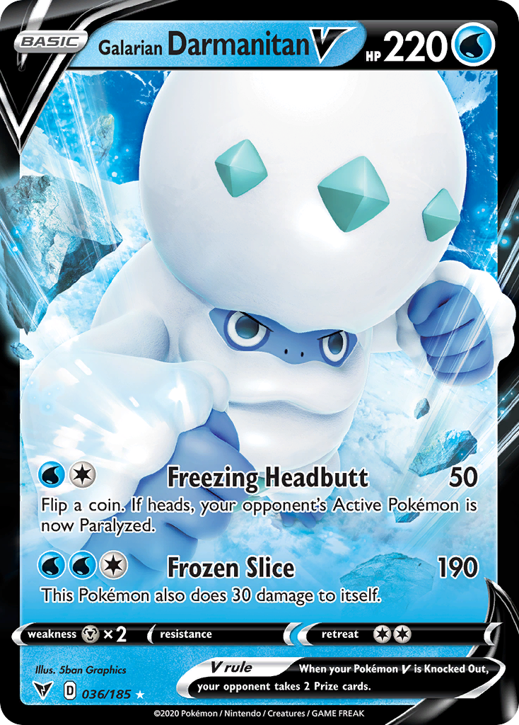 Galarian Darmanitan V — illustrated card
